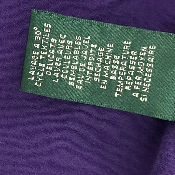 L-RL Lauren Active Ralph Lauren Womens Jacket Purple 1/4 Zipper Size Medium - Picture 6 of 8